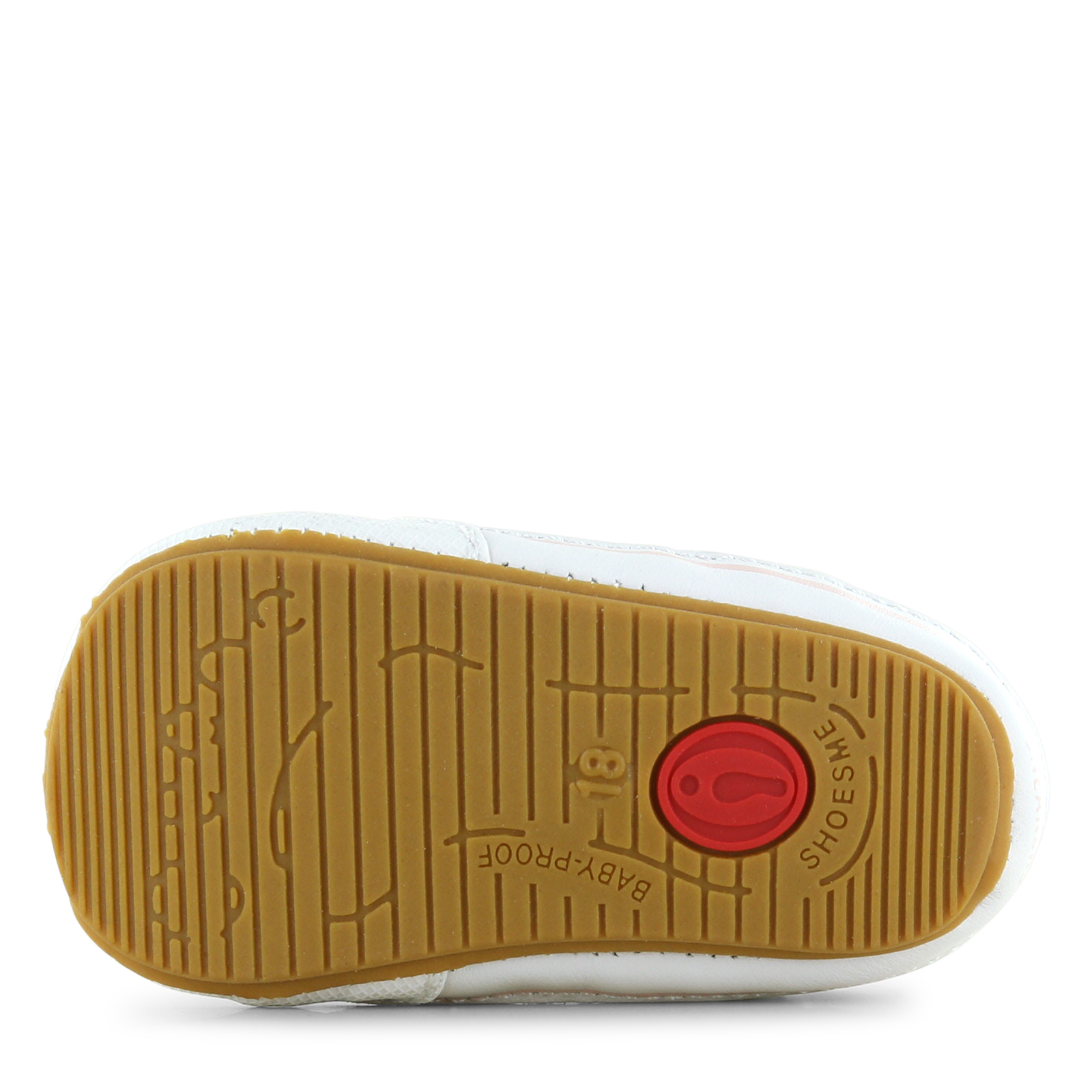 Shoesme wit-roze BABY-PROOF® schoentje Leer | Meisjes schoenen