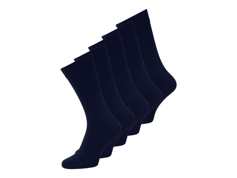 JACK&JONES Herrensocken 5-er Pack, Dunkelblau, 39 - 45 Herren Alltagssocken