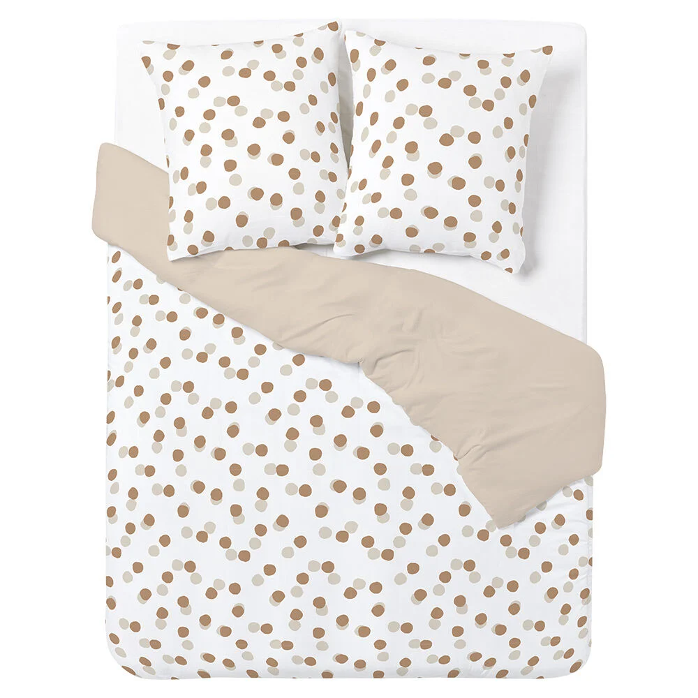 Parure de lit réversible 2 personnes 100% coton 240x220cm
