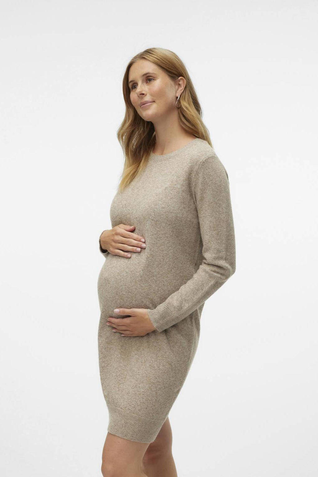 VERO MODA MATERNITY zwangerschapsjurk beige