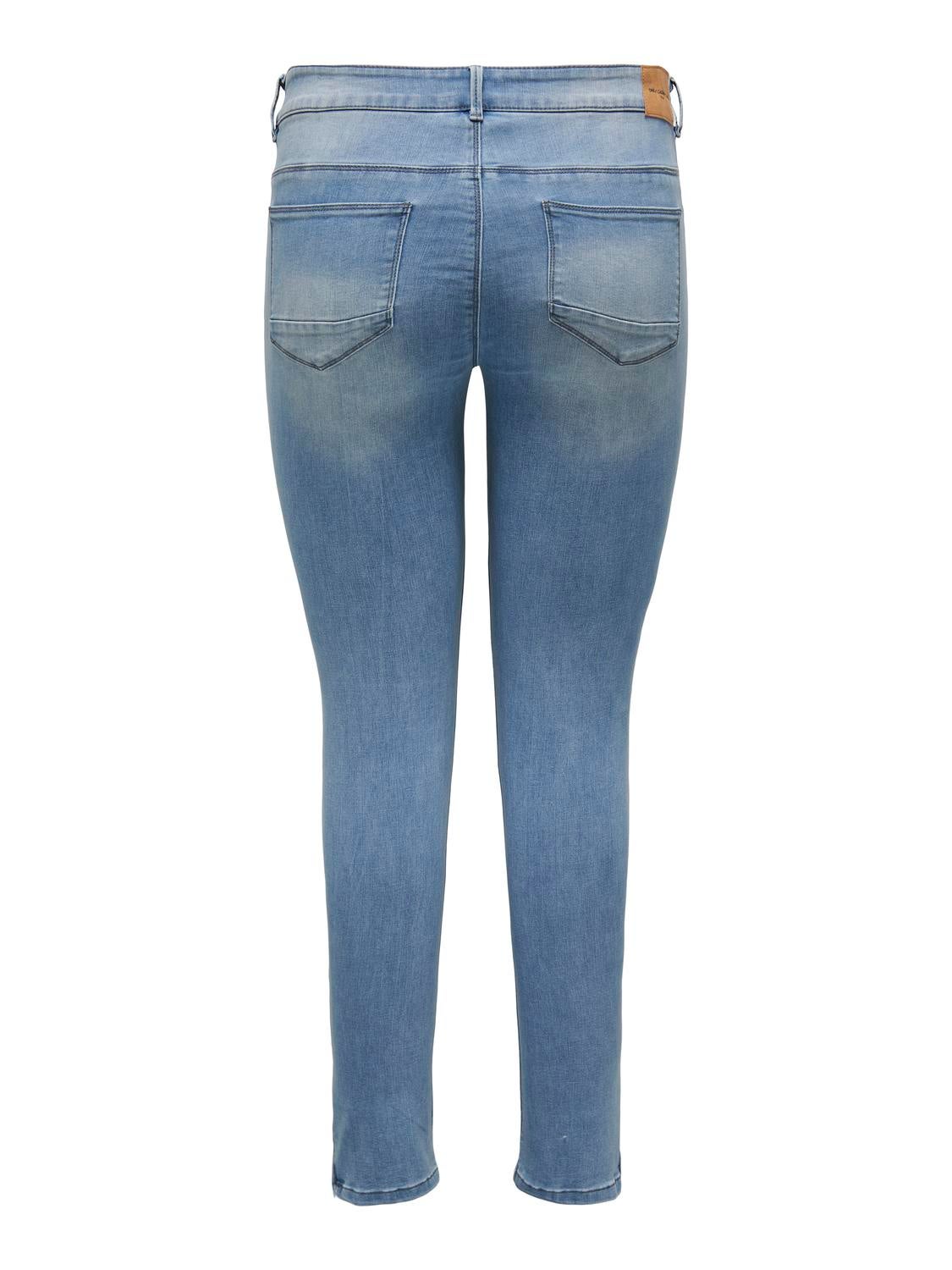 CARKARLA Mittlere Taille Skinny Fit Jeans Light Blue Denim