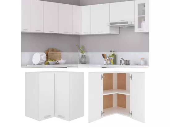 Armoire d'angle suspendue 