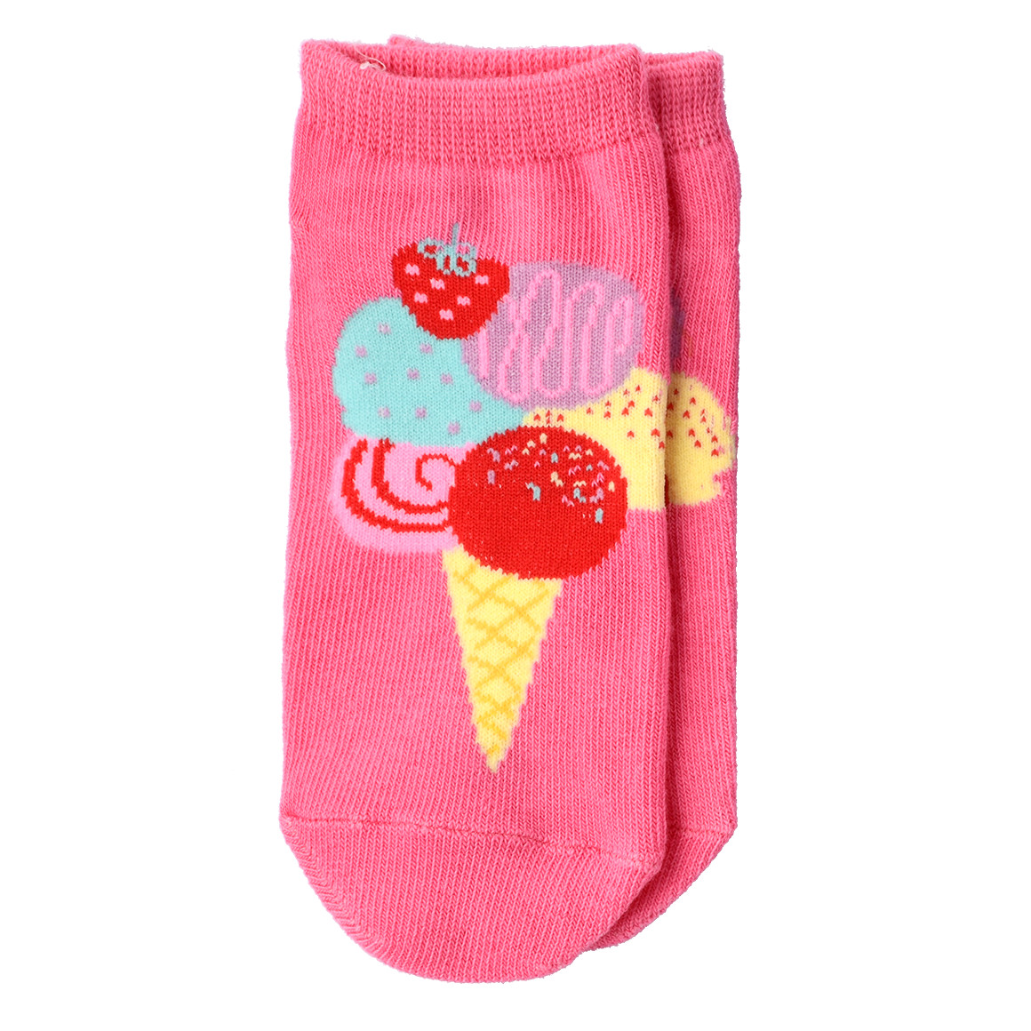 Famy 5 Paar Mädchen Sneaker-Socken im Set rosa / helltürkis / weiss