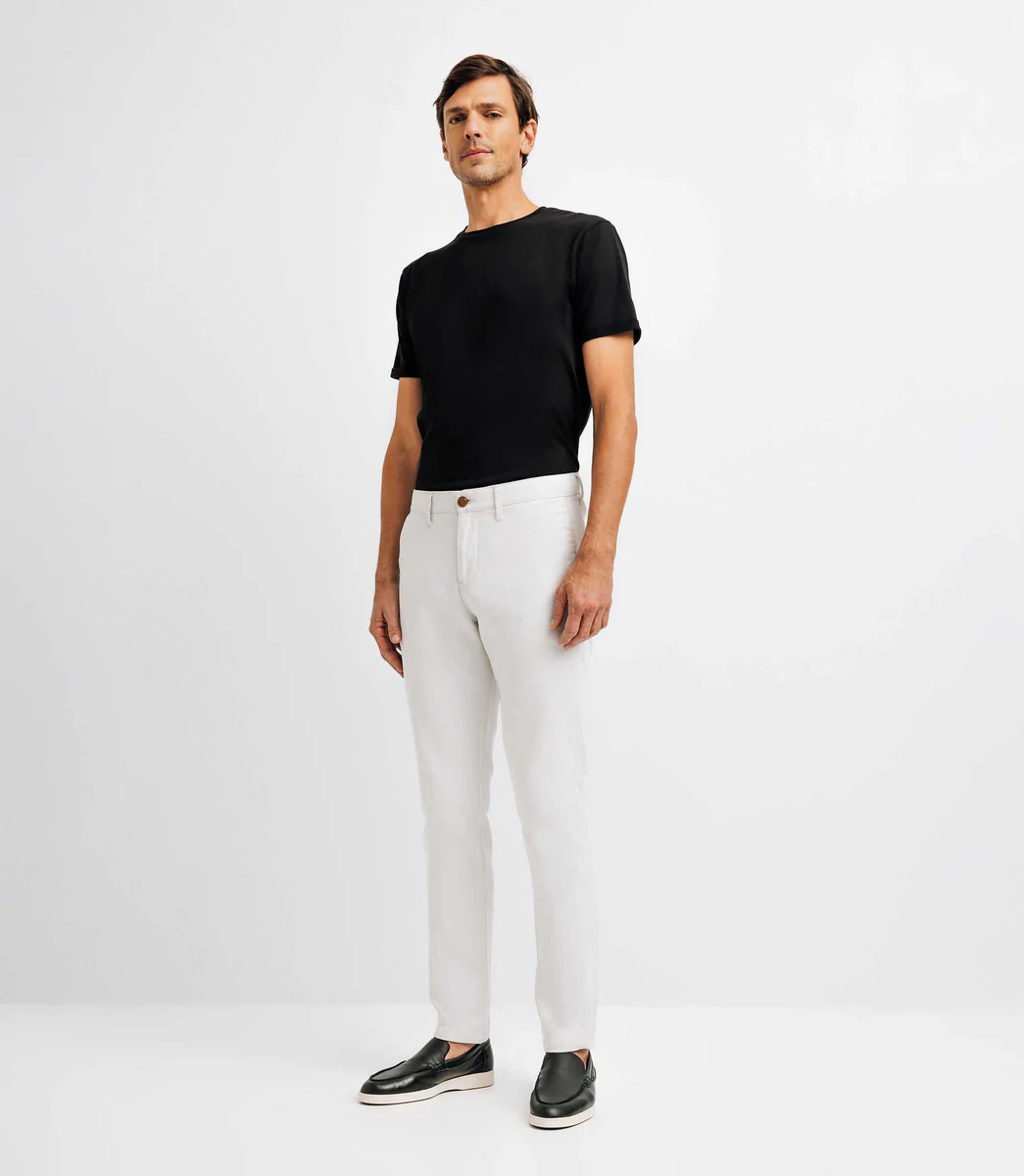Pantalon casual beige clair