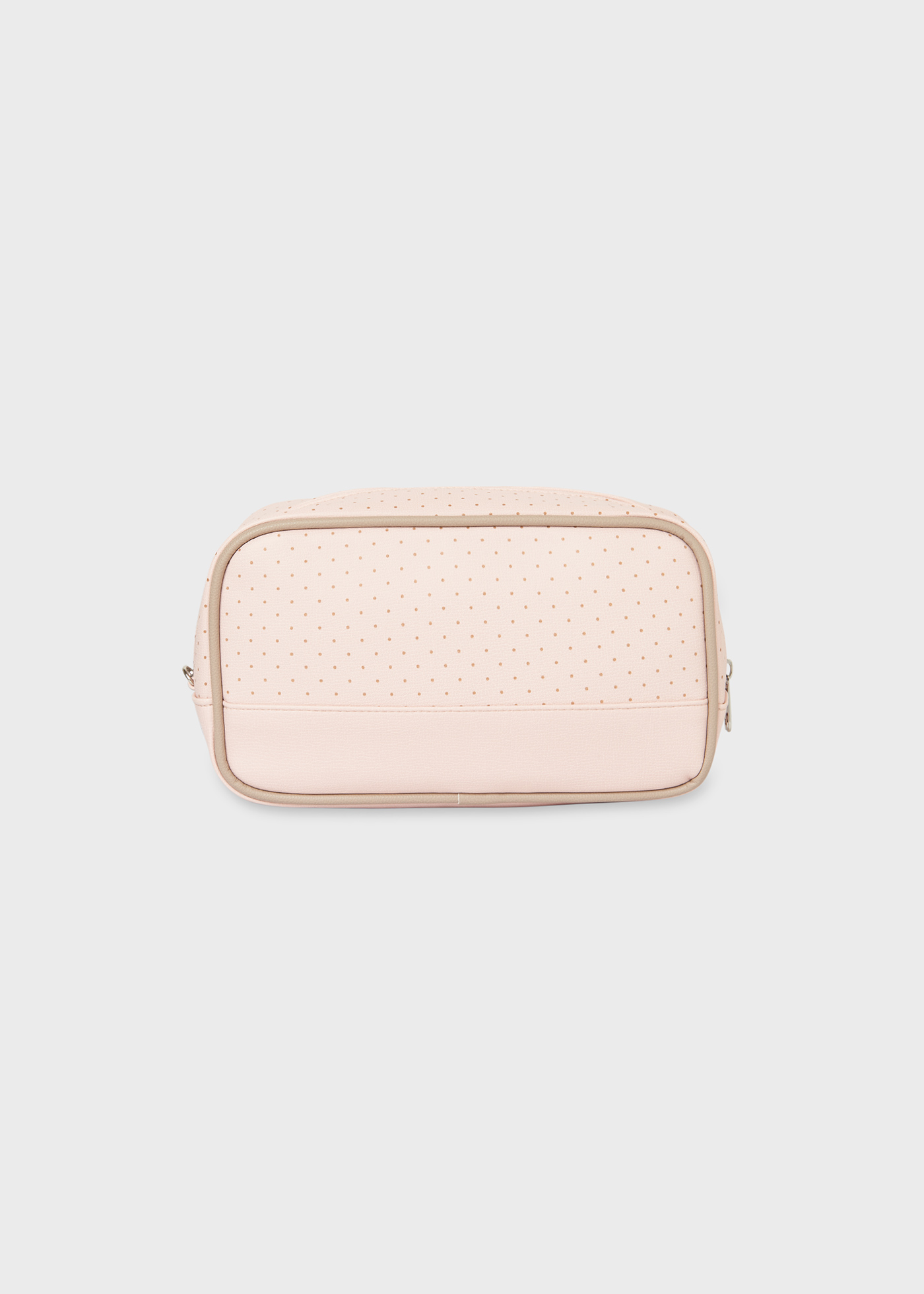 necessaire de bebê com estampa de bolinhas