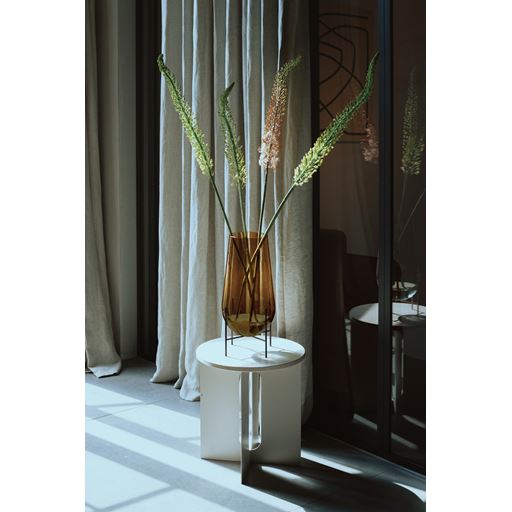 Audo Echasse Vase, Amber/Bruneret Messing, S