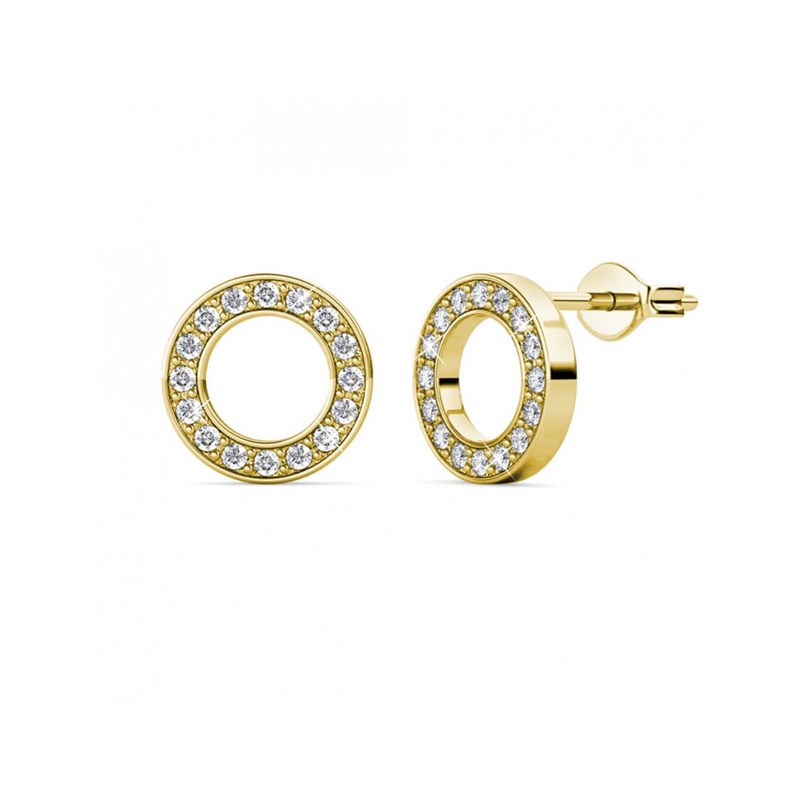 Boucles d'oreilles Ophir - Doré et Cristal