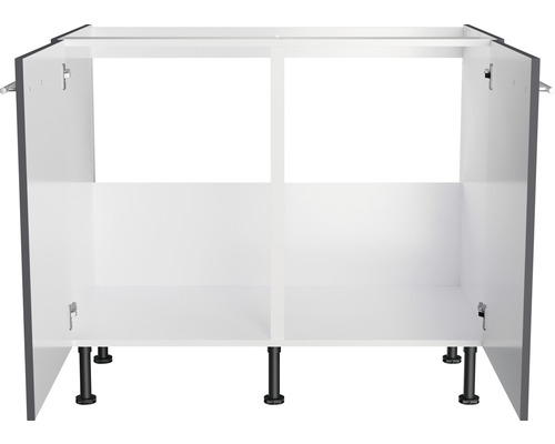 Optifit spoelbakkast Ingvar420 BxDxH 100x58,4x87 cm antraciet mat gedemonteerd