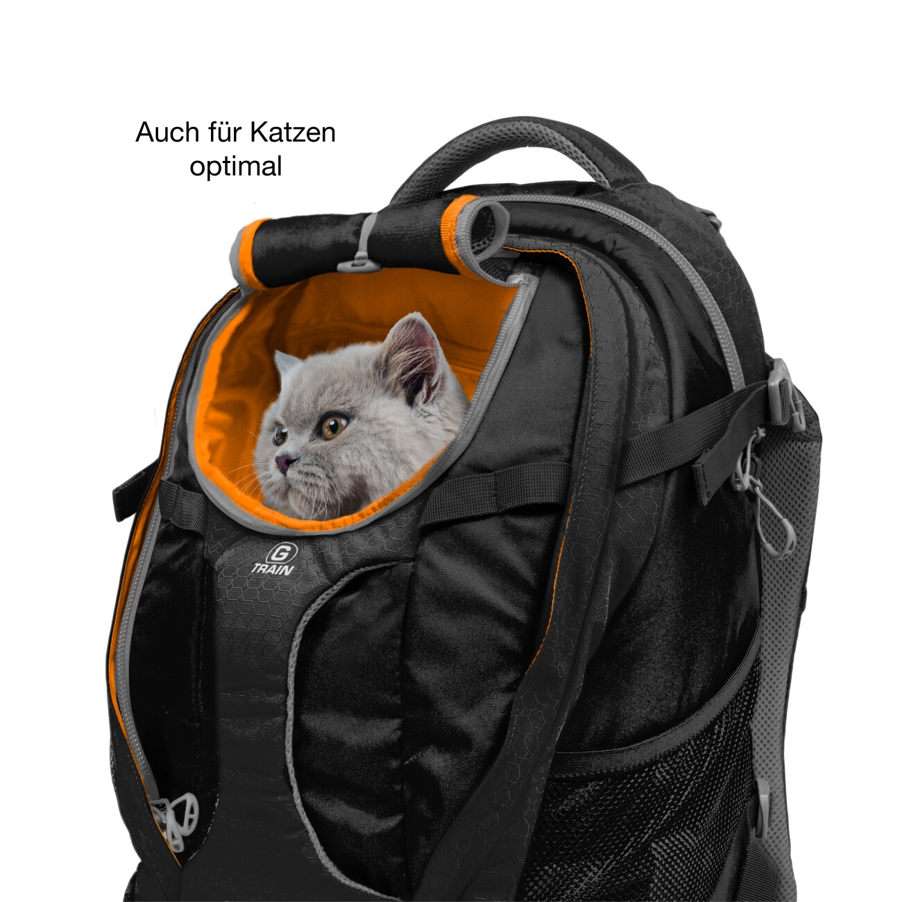 Kurgo Hunderucksack G-Train blau/ türkis/ grau
