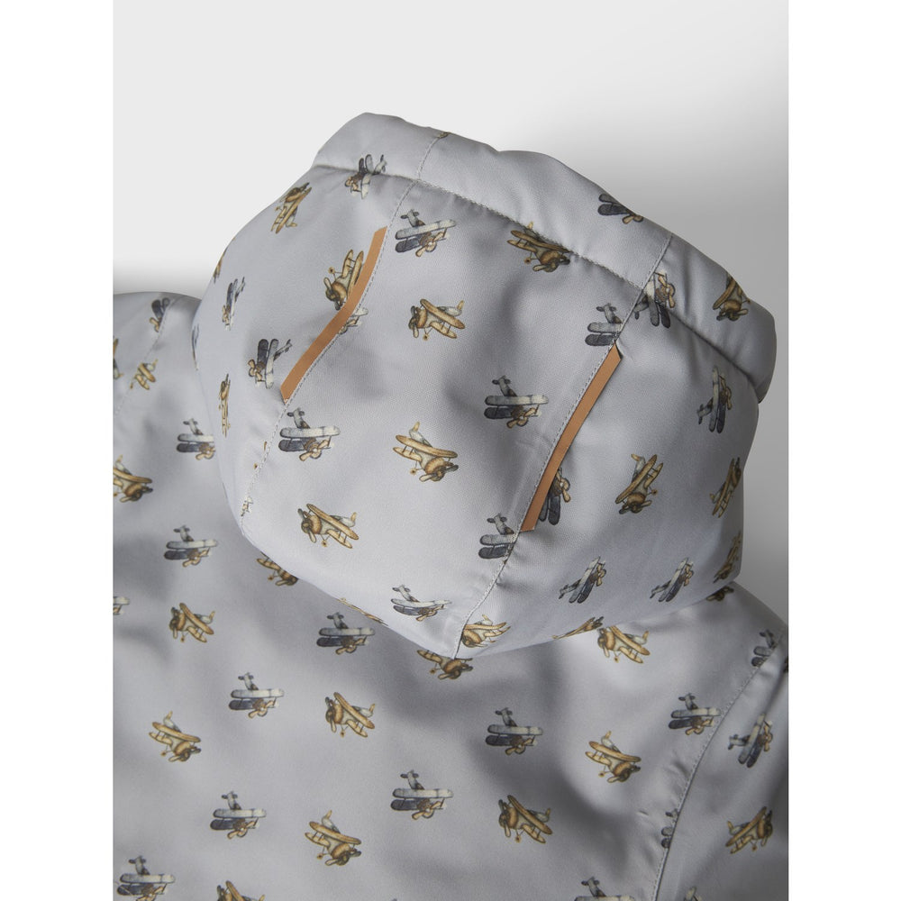 Køb Lil'Atelier Ultimate Grey Airplanes Nmmlasnow10 Jkt Fo Aop1 Lil