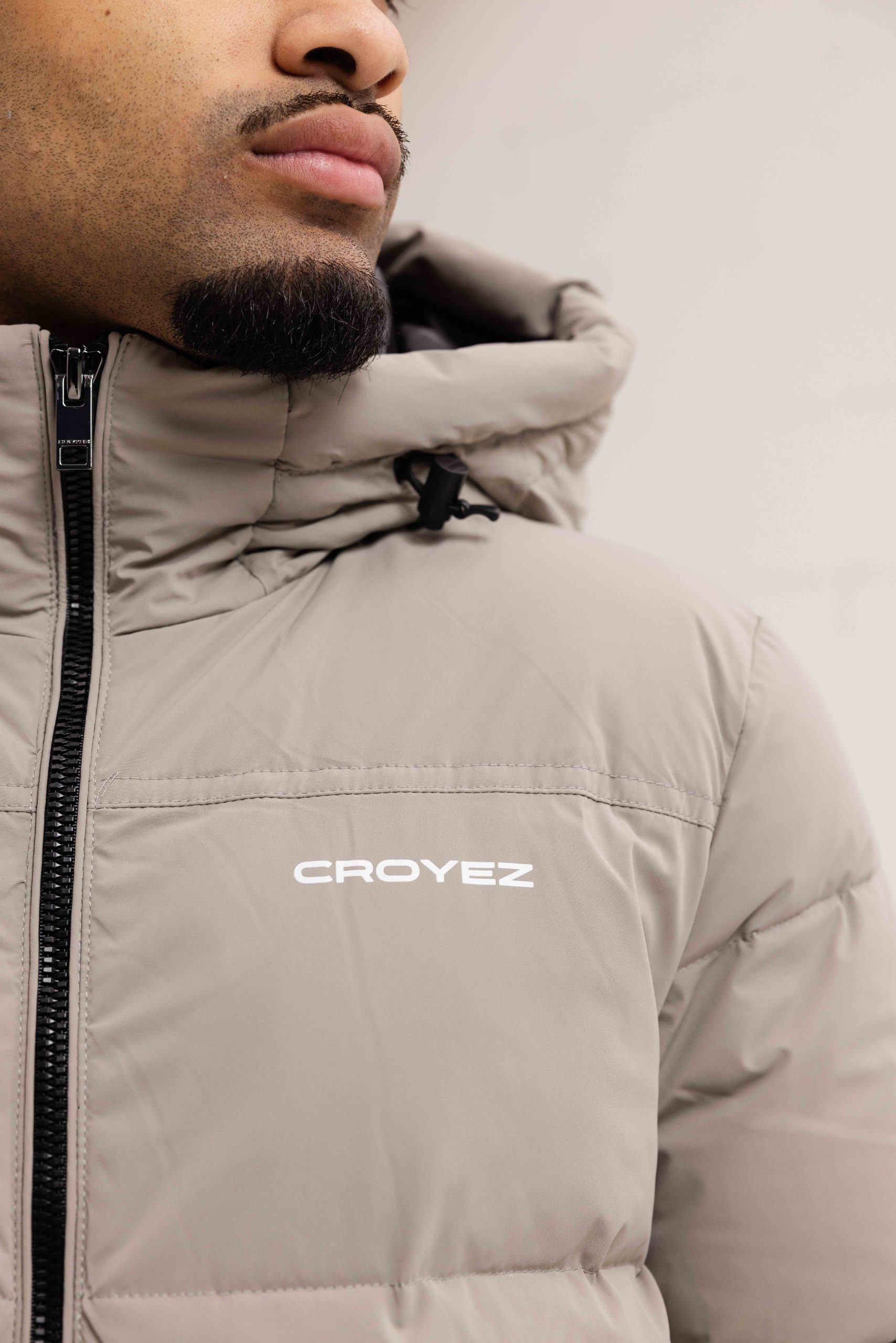Croyez Down Puffer Jas Heren Lichtbruin