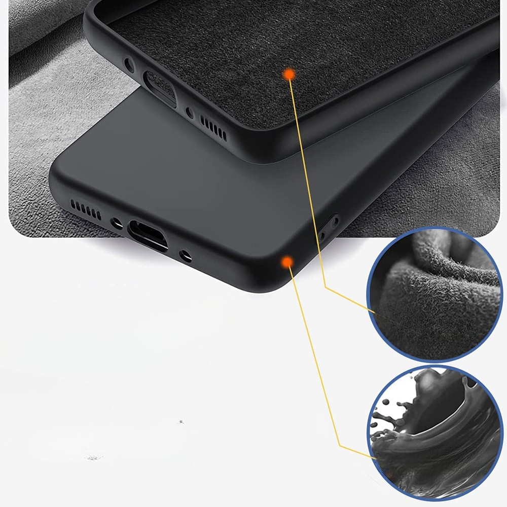 Samsung Galaxy A56 Silikon Case Hülle mit Kameraschutz und Kickstand Haltering   Displayschutzglas - Schwarz