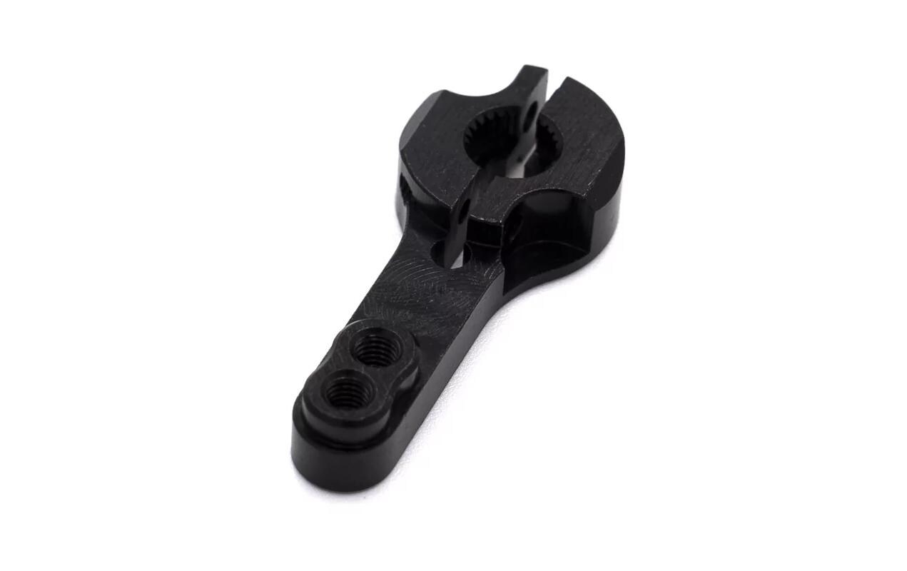 Servoarm Aluminium 24 mm 25T SchwarzServohorn aus Aluminium mit 25T Verzahnung
