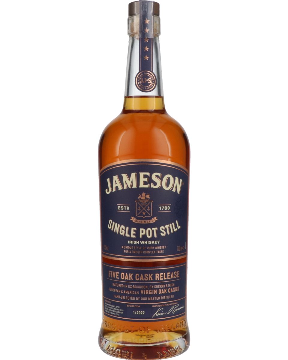 Jameson Single Pot Still Five Oak Cask Release 70 cl