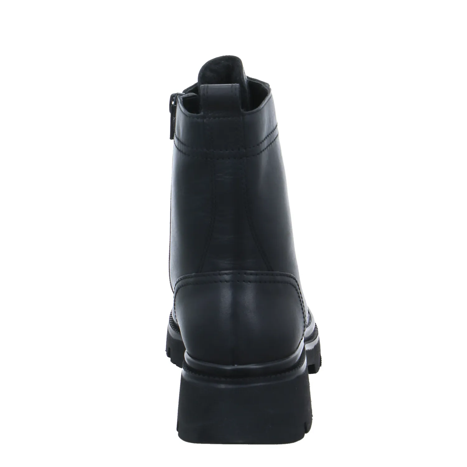 GABOR Stiefelette Schwarz Leder  mit Wechselfussbett