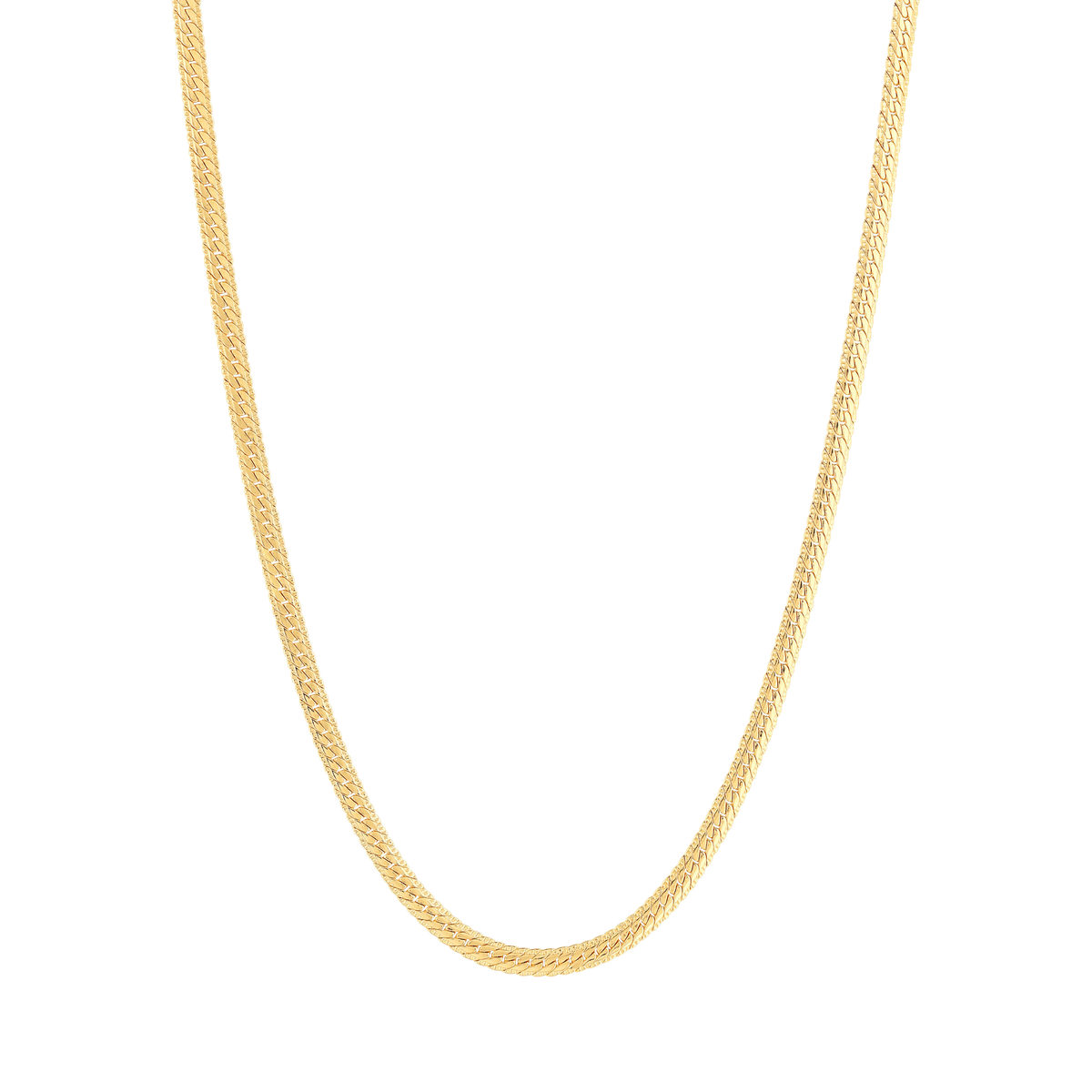 Collier plaqué or maille anglaise 45 cm