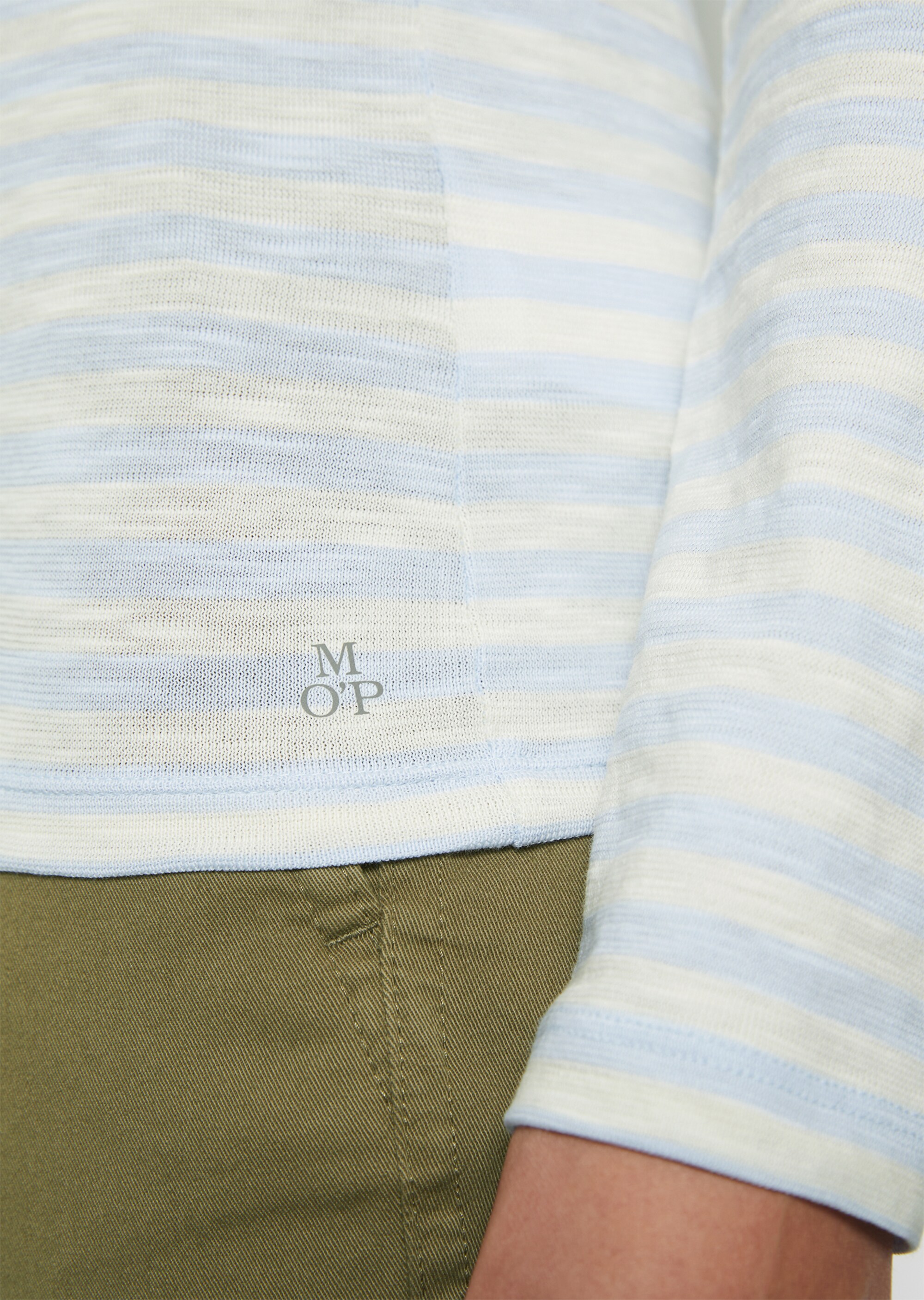 Ringel-Longsleeve regularaus Slubjersey