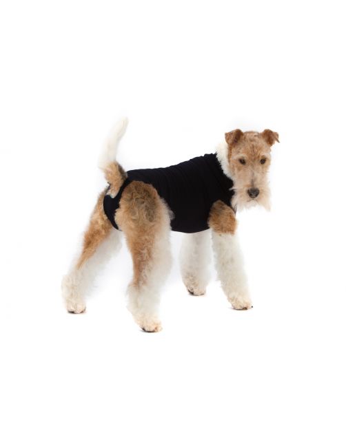 Suitical Recovery Suit Hond Zwart - Honden antistresskleding