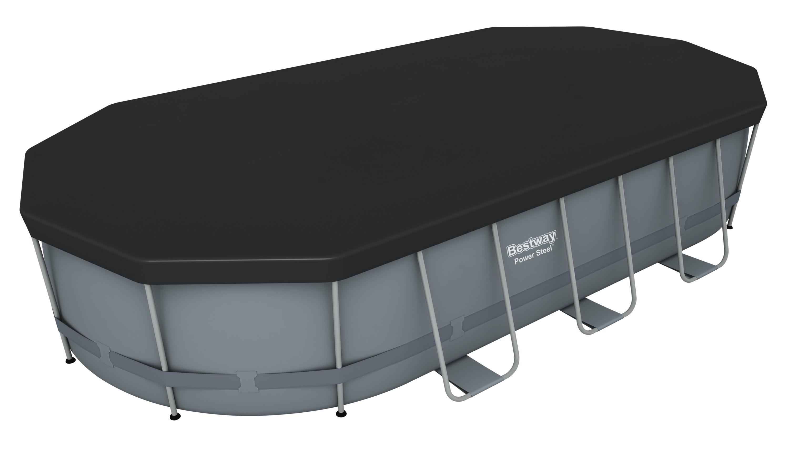 Bestway Pool Komplett-Set grau 549 x 274 x 122 cm