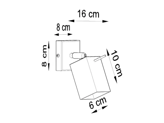 Sollux MERIDA 1 projecteur de lumière gris, GU10