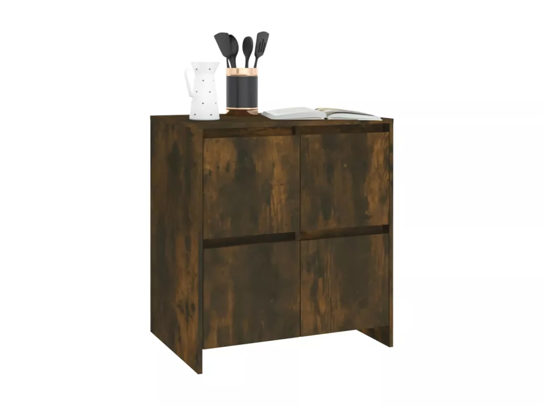 Buffet Chêne fumé 70x41x75 cm Bois d'ingénierie