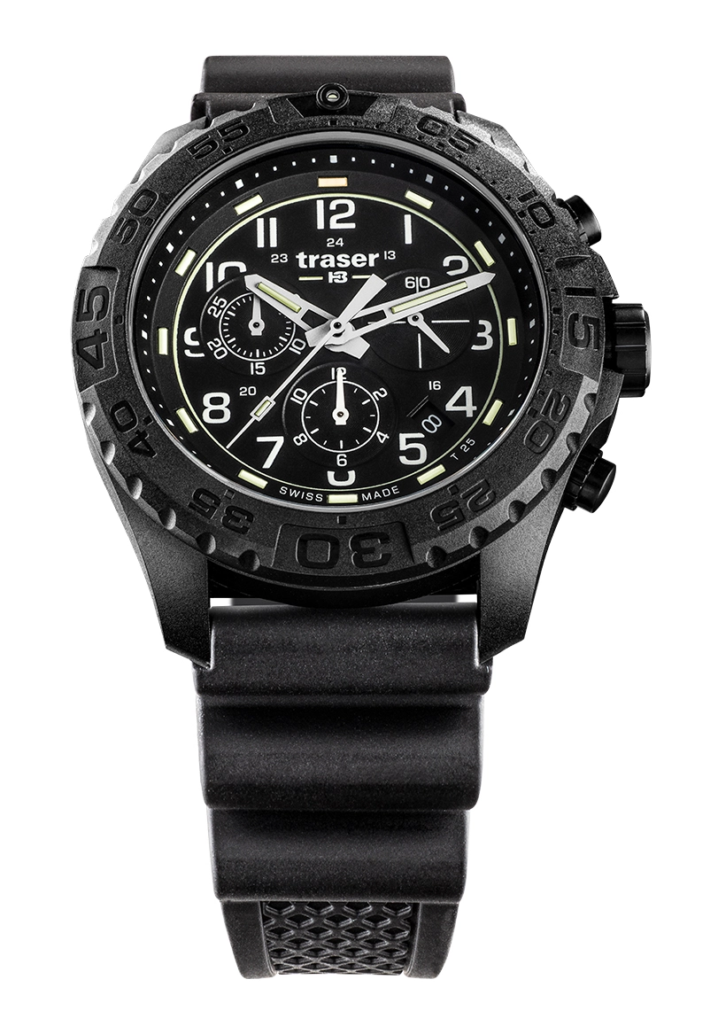 Traser P96 Outdoor Pioneer Evolution Chrono Schwarz 108679