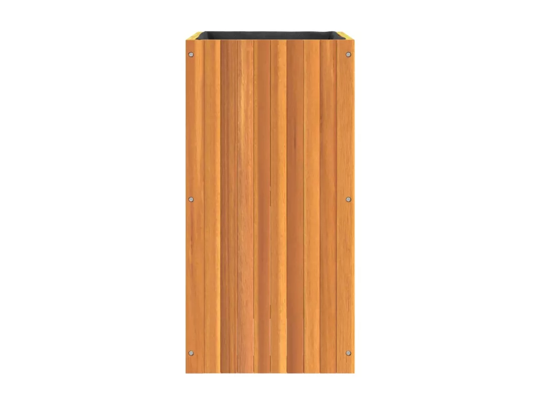 Jardinière bac lit surélevé bois marron 45 x 45 x 90 cm 02_0037619