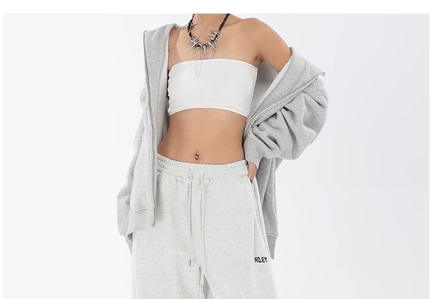Elyou - Harem-joggingbroek met trekkoord en tekstprint
