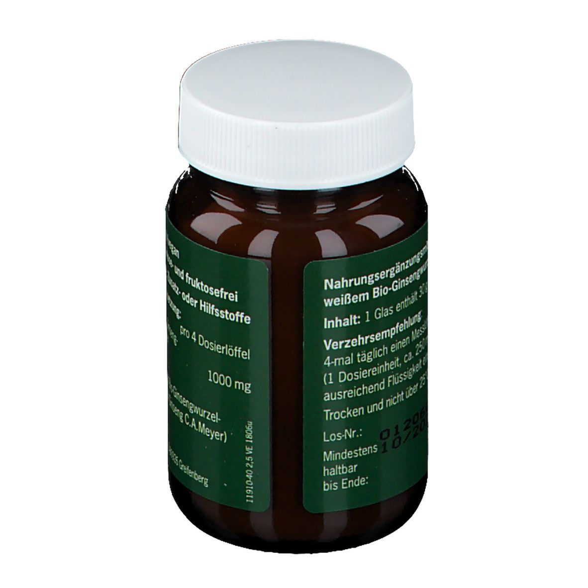 ALSIGINSENG® BIO-Ginseng Stärkungspulver pur