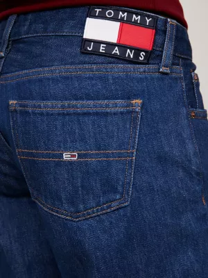 Calça jeans reta de cintura baixa Sophie