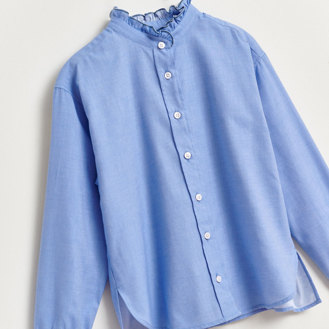 Bellerose Chemise Angle en Coton bleu ciel