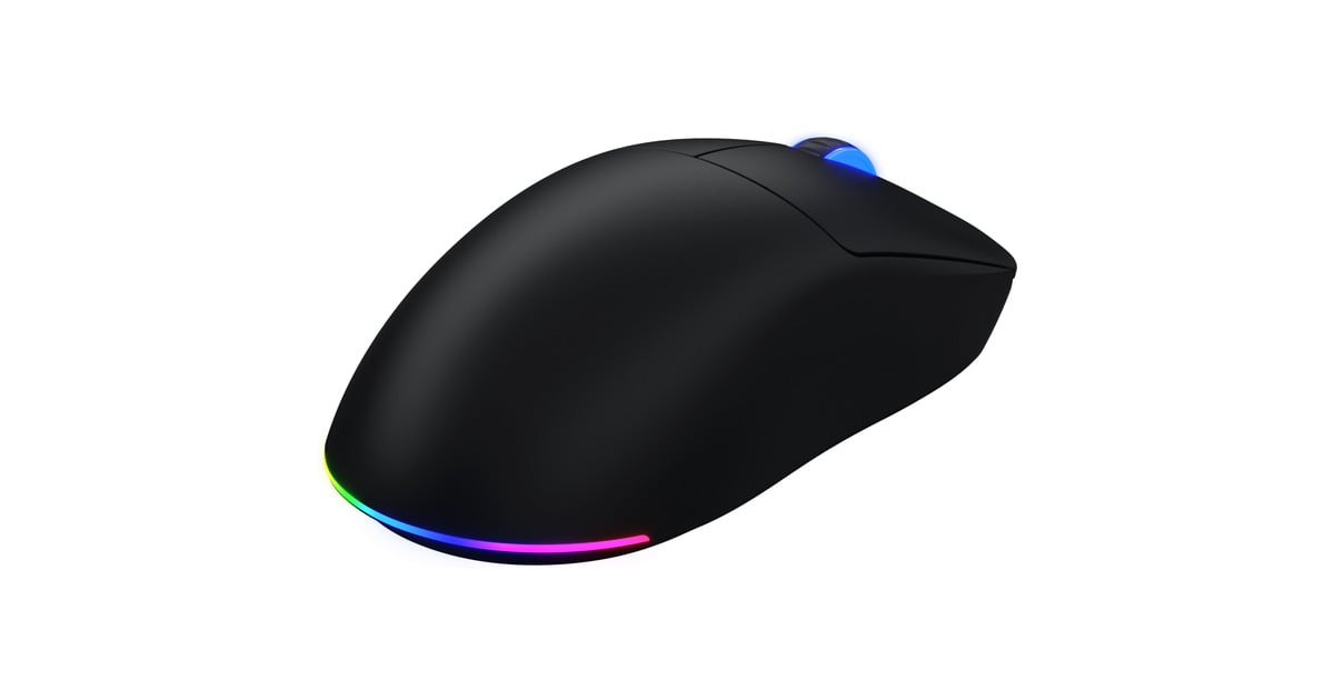 HatorQuasar 3 Wireless gaming muis  (Zwart, 400 - 12.000 DPI, RGB, 2.4GHz / Bluetooth 5.1 / USB)