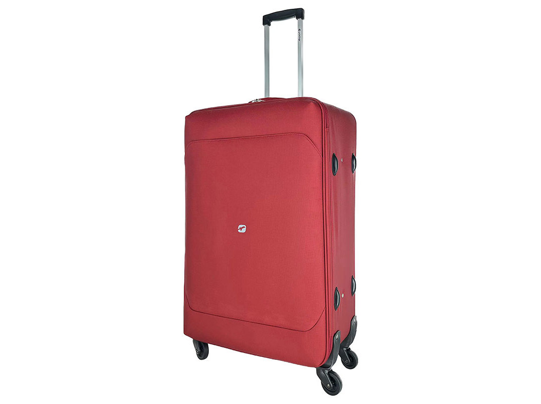 MALA DE VIAGEM GRANDE FLEXÍVEL AIRPORT VERMELHO 4 RODAS 75X48X24CM