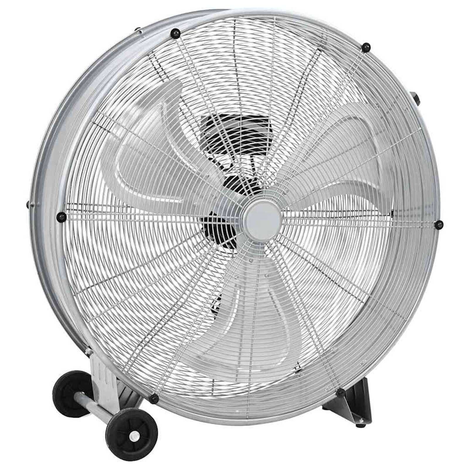 vidaXL Trommelventilator met wiel 79 x 37 x 82 cm aluminium