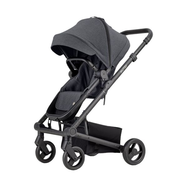 Mutsy Kinderwagen Nexo Plus Complete Black Frame - Black Grip