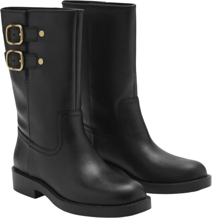 MANGO ANKLE BOOTS. -- CORO Black