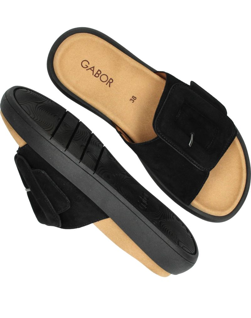 Gabor Slippers Zwart Dames