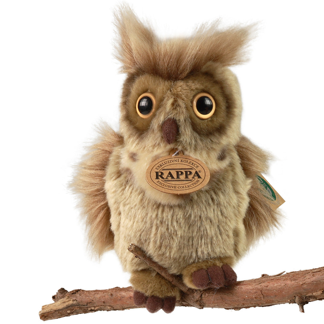 rappa knuffeluil gehoornd - 16 cm
