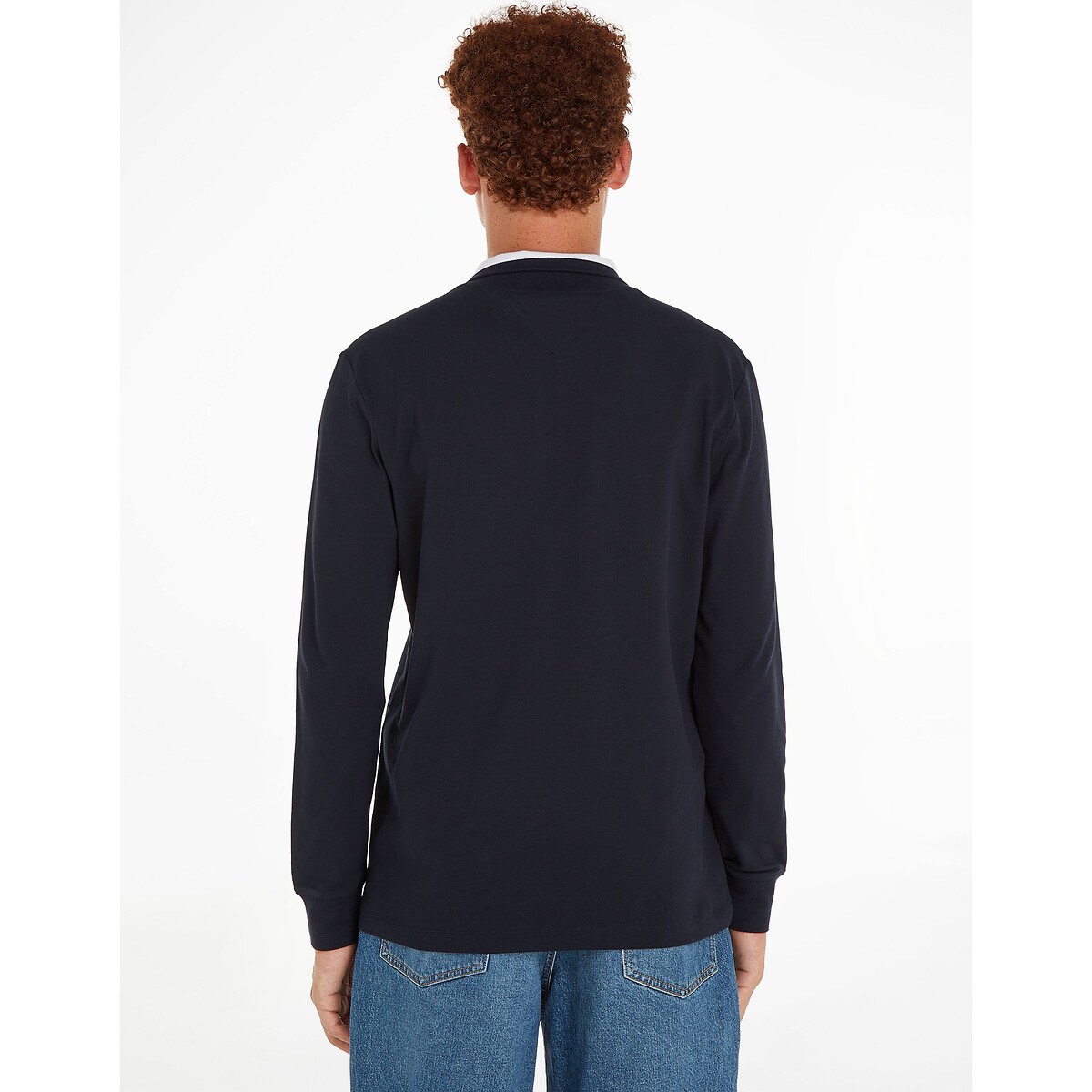 TOMMY HILFIGER<br>Camiseta grossa, mangas compridas, gola com zíper