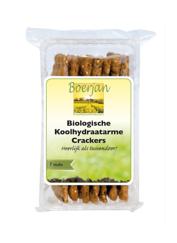 Boerjan Koolhydraatarme Crackers Naturel7 Stuks