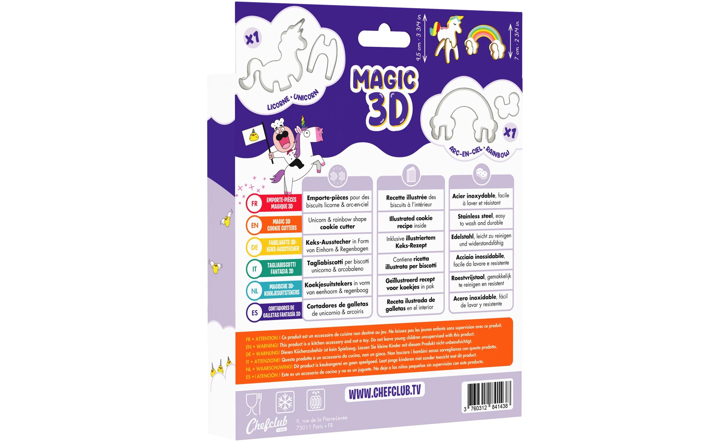 Keksausstecher Einhorn/RegenbogenKeksaustecher-Set