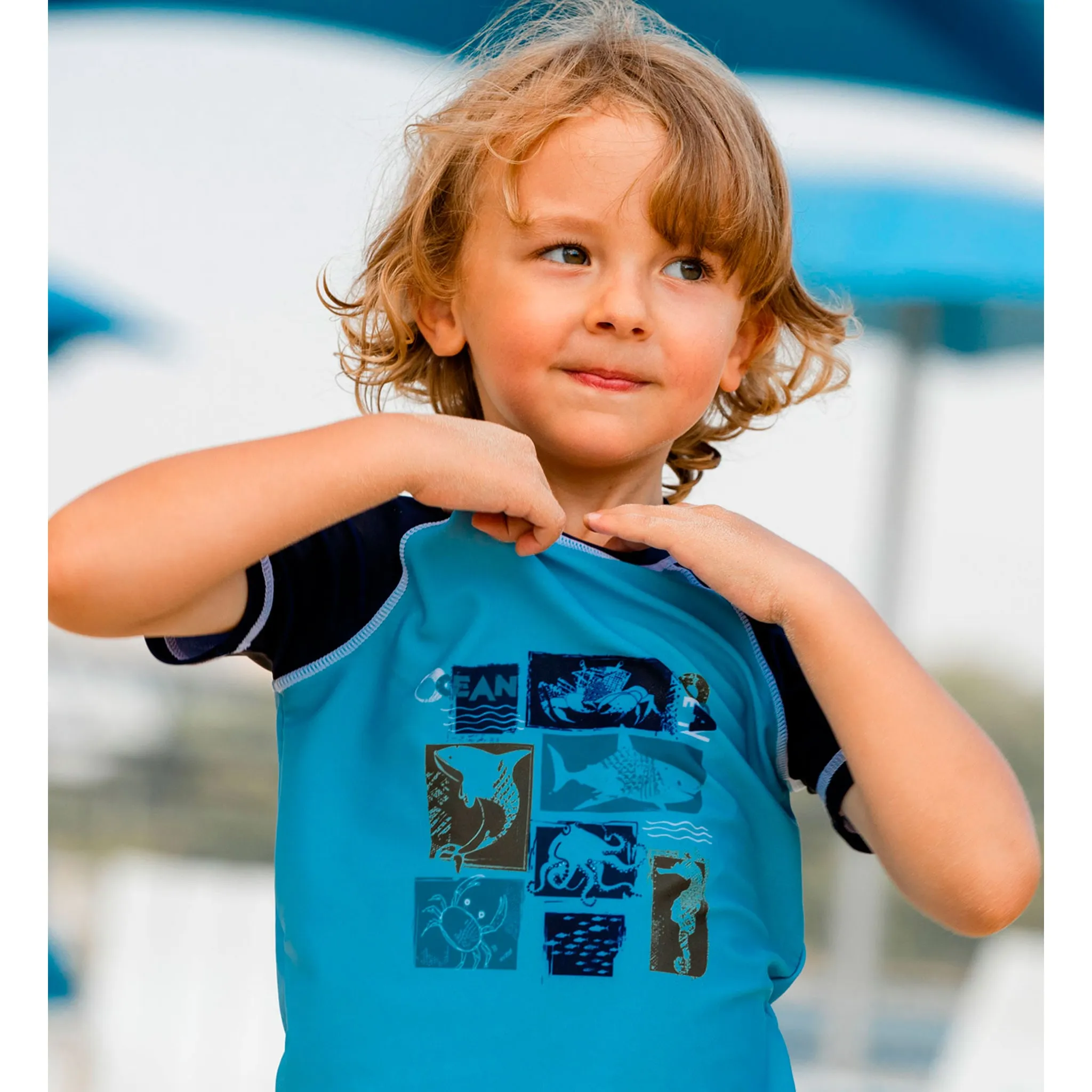 Deux par Deux T-shirt Maillot Crabe 2-6ans