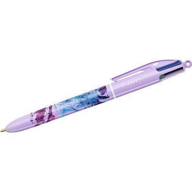 BIC Stylo à bille rétractable 4 Colours Hydro