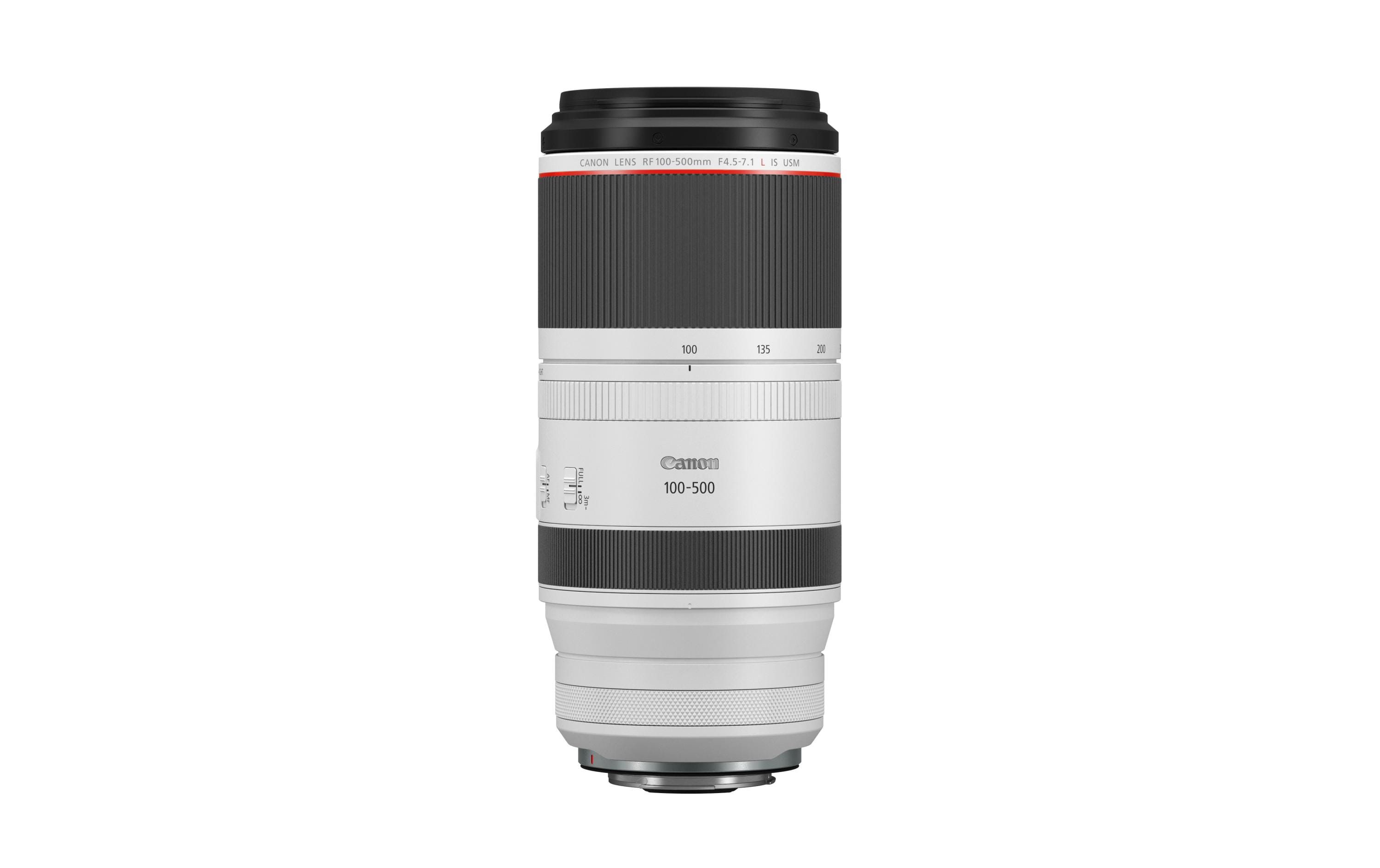 Zoomobjektiv RF 100-500mm F/4.5-7.1L IS USM Canon RF<br>Kompaktes und leichtes Supertele-Objektiv für Sport- und Wildlife-Aufnahmen
