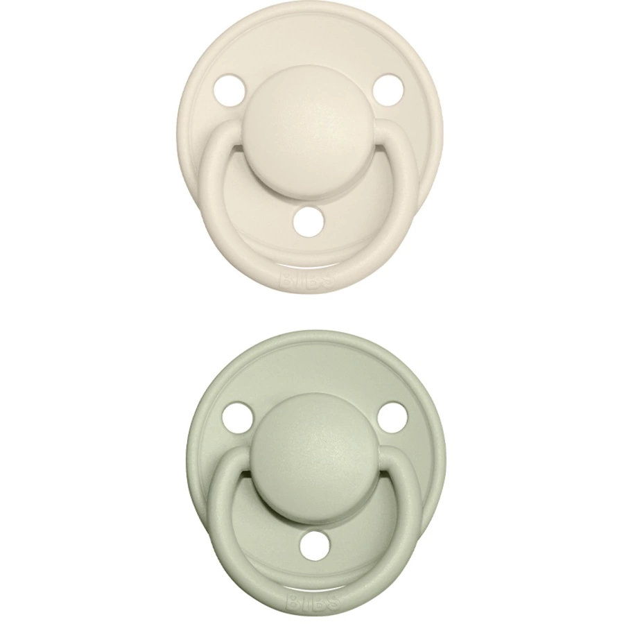 BIBS® Schnuller De Lux Ivory  Sage 0-36 Monate, 2 Stk.
