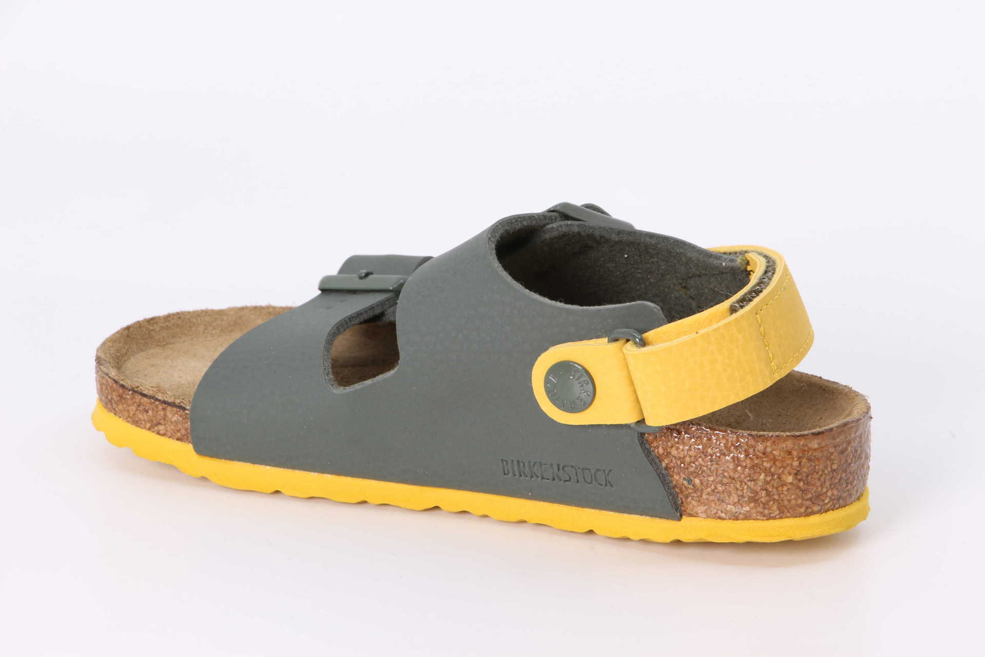 Birkenstock Milano Kids Velcro grün / gelb