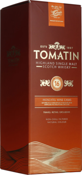 TOMATIN 16 YEARS MOSCATEL FINISH 70CL