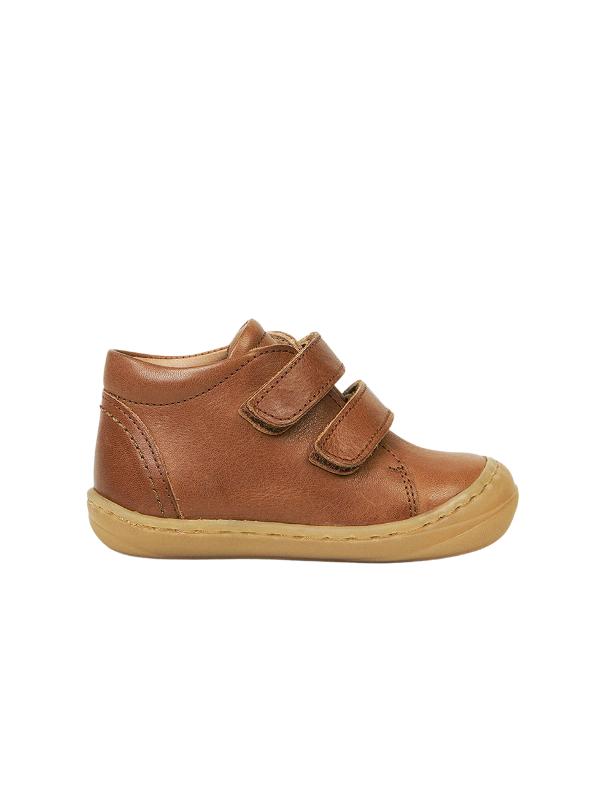 Everyday shoe Velcro - Cognac