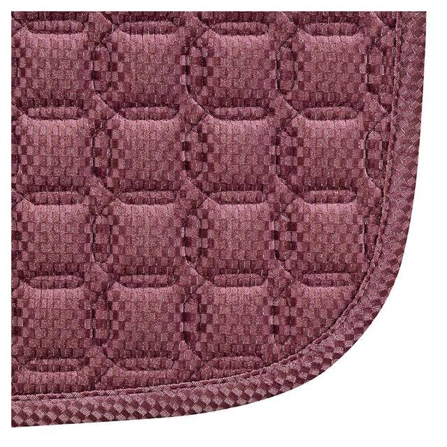 Zadeldek ANKY Check Velvet Dressuur Donkerroze