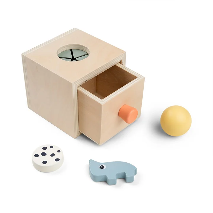 Done by Deer - Baby Aktivitätsspielzeug, Nozo Versteckbox, mehrfarbig